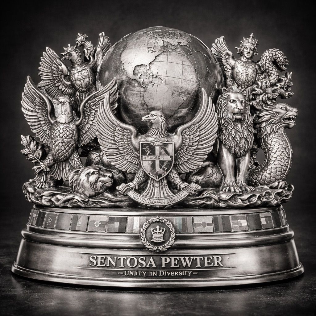 Sentosa Pewter Unity in Diversity Masterpiece Globe