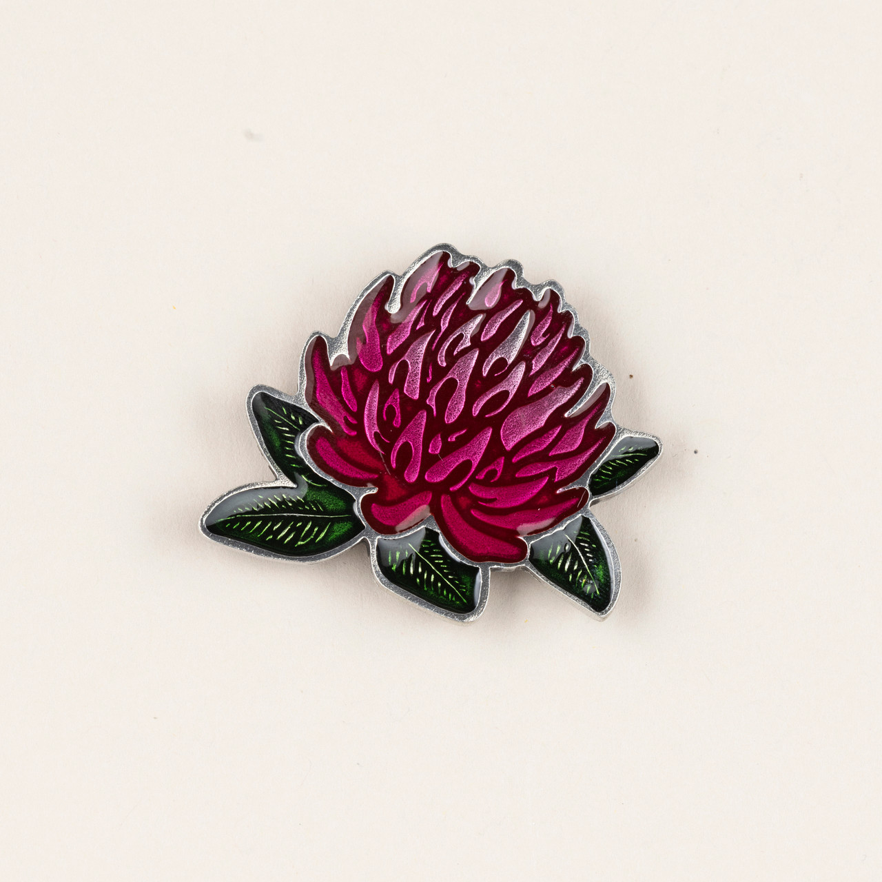 Red Clover Brooch